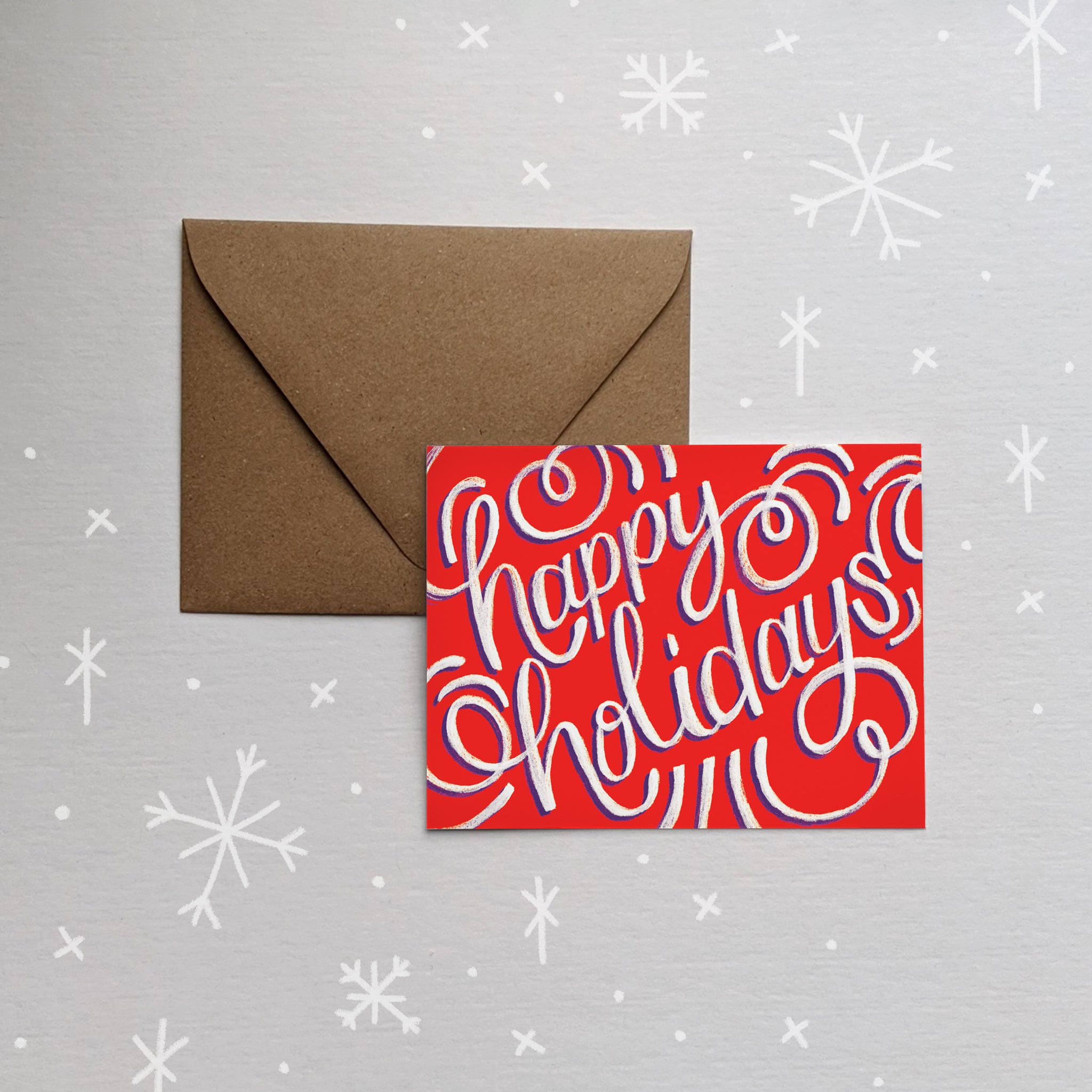 Happy Holidays Folded Card